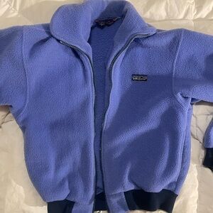Patagonia blue Fleece Jacket (cropped)
